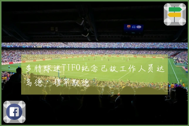 多特球迷TIFO纪念已故工作人员达乌德·穆罕默德